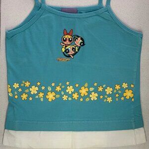 Vintage PowerPuff Girls Top For Girls Kids 2001